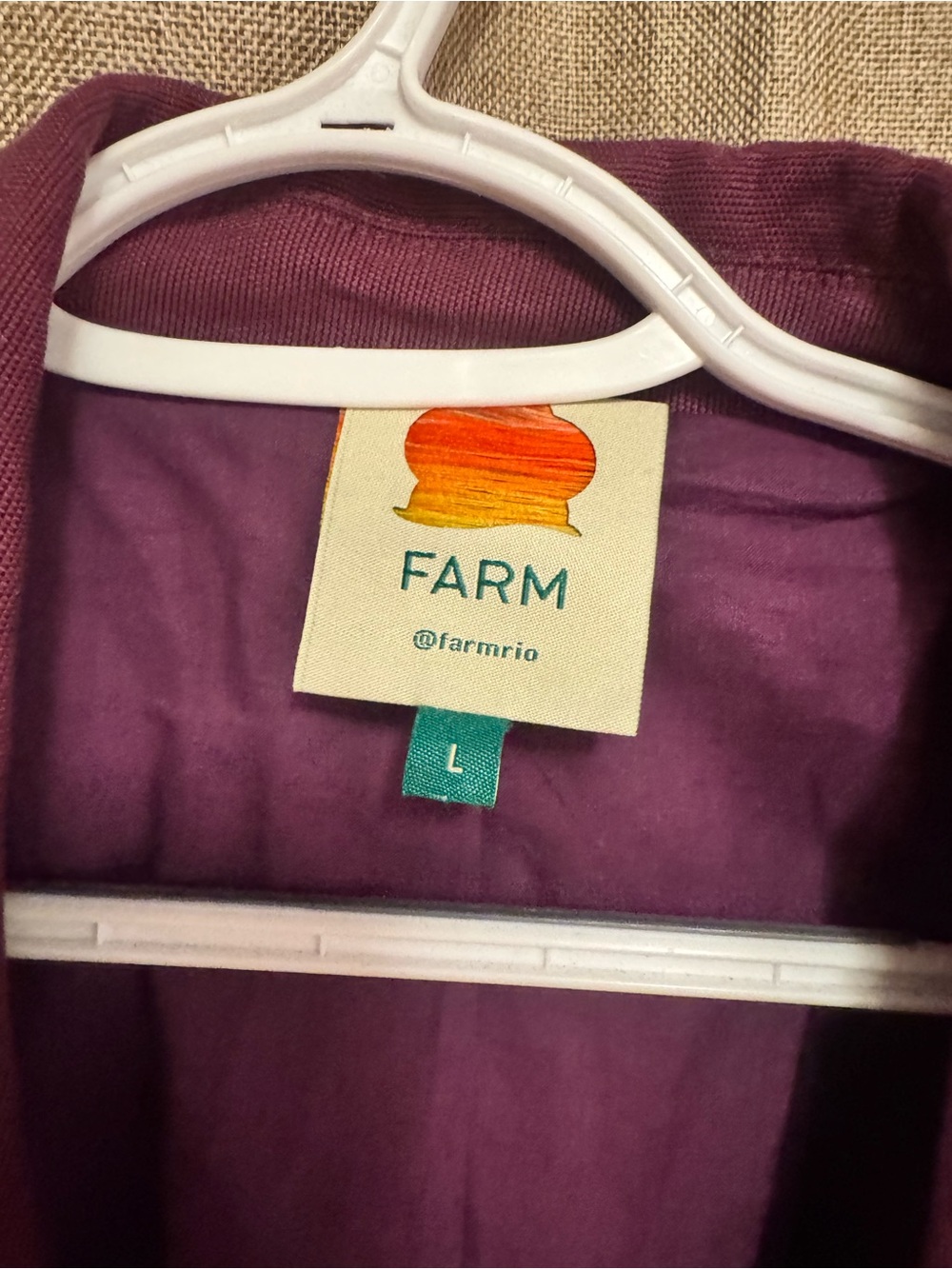 FARM Rio Plum Two-Button Blazer - Picture 4 of 9